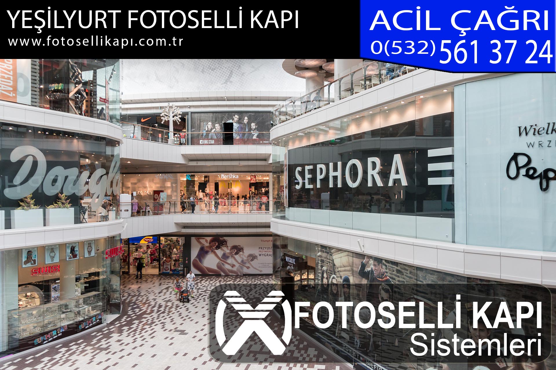 yeşilyurt fotoselli kapı