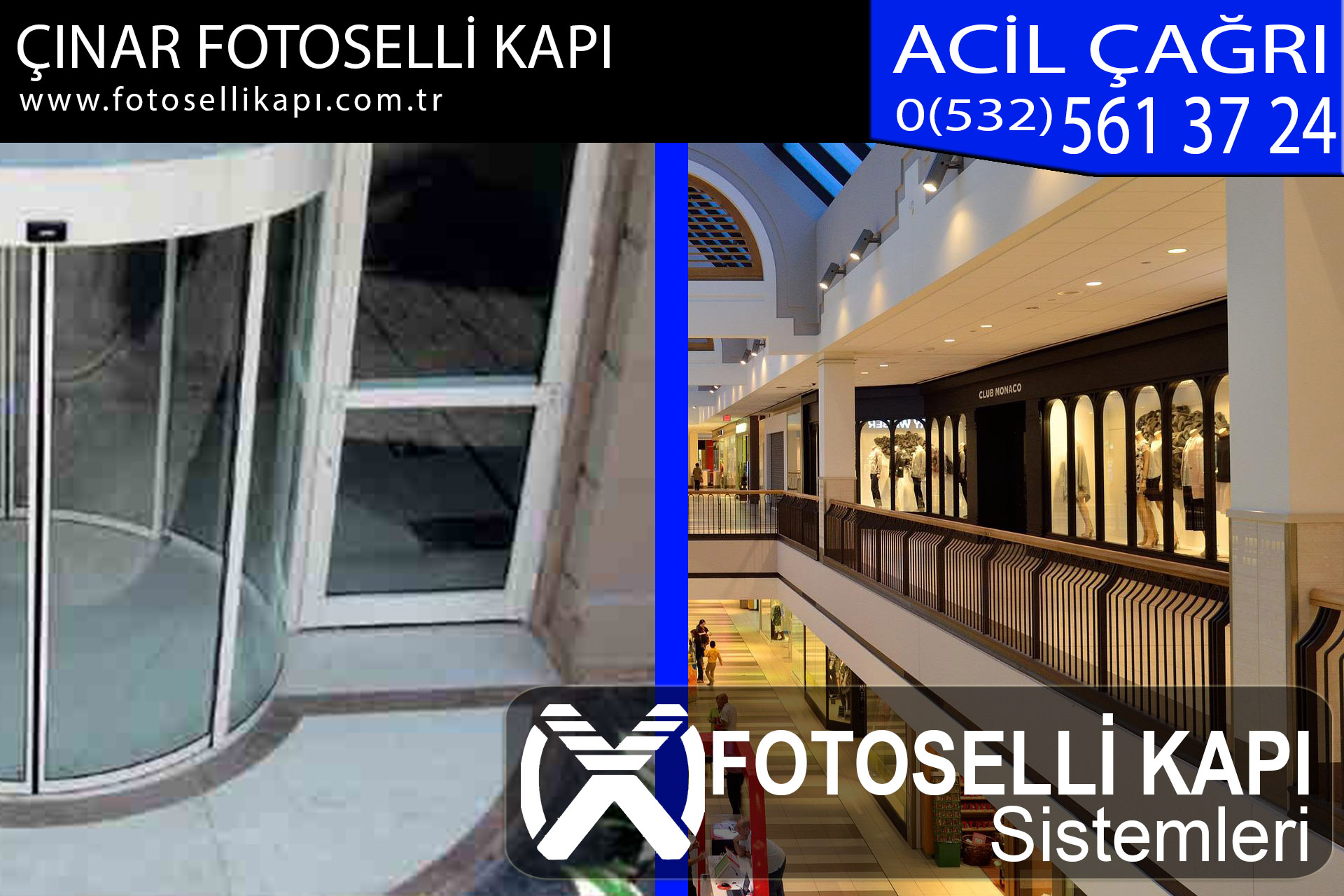 çınar fotoselli kapı