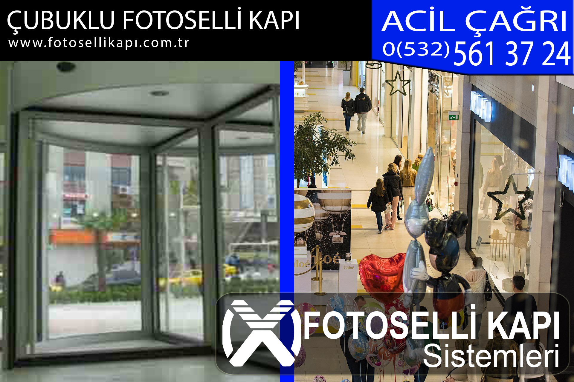 çubuklu fotoselli kapı