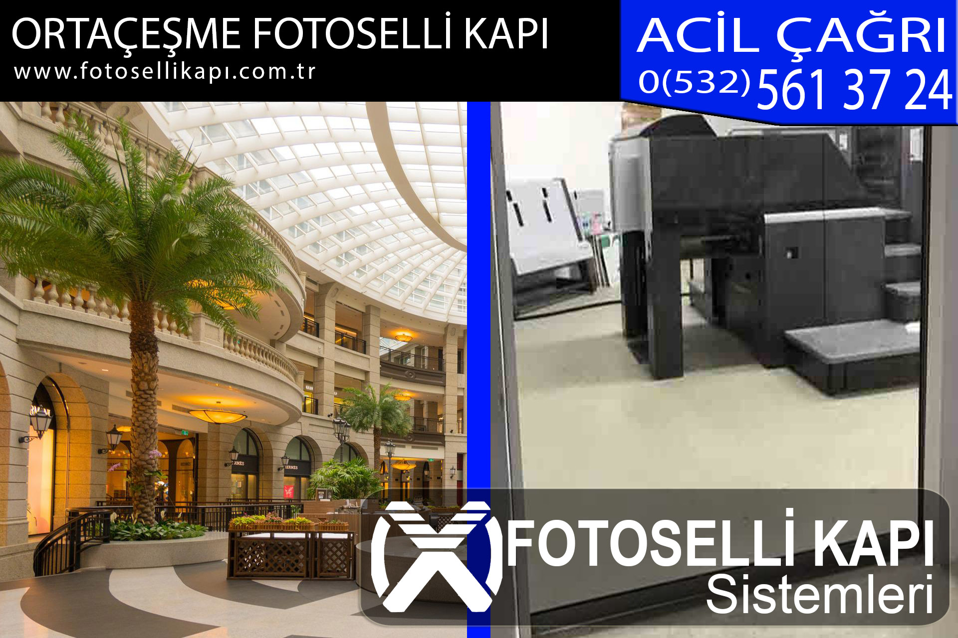 ortaçeşme fotoselli kapı