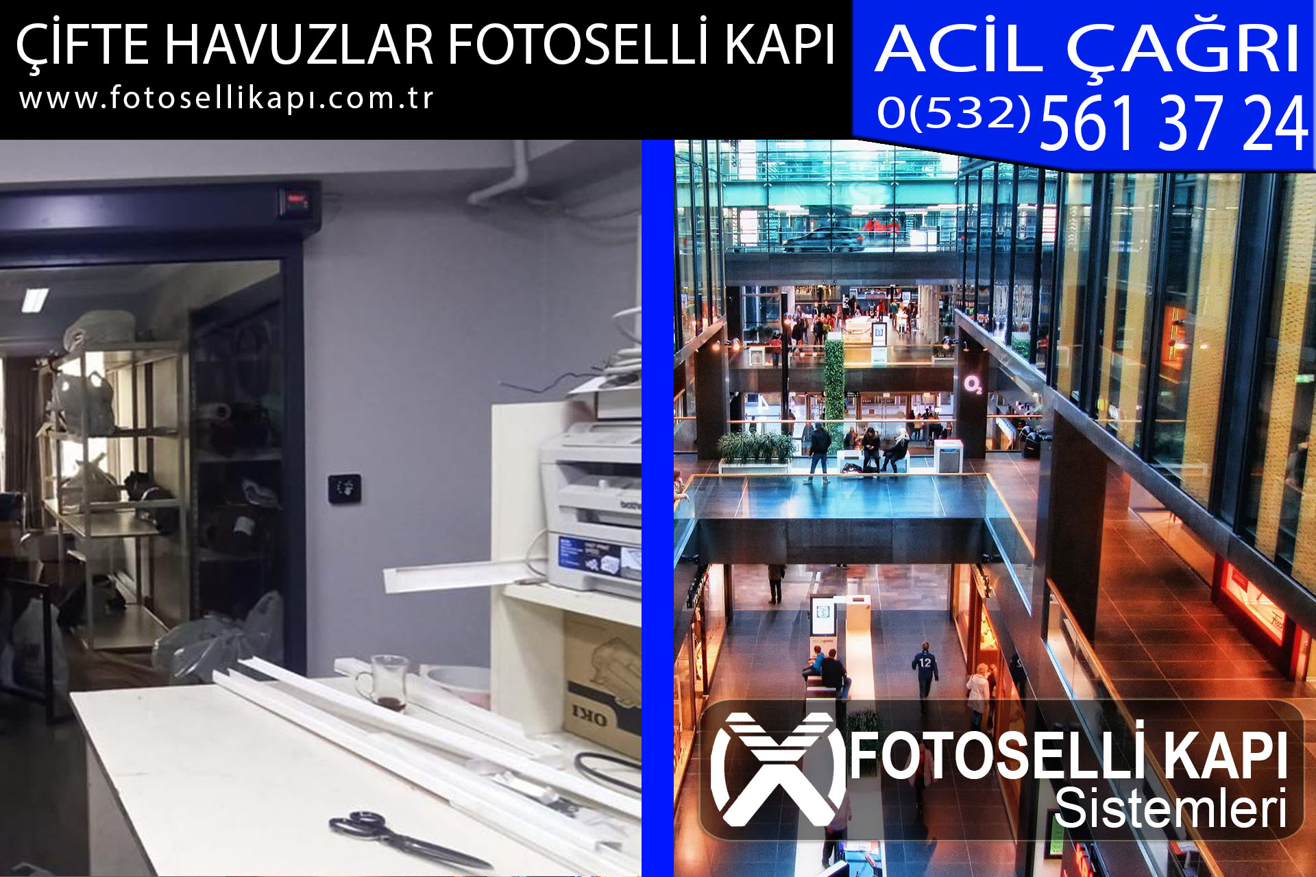 çifte havuzlar fotoselli kapı