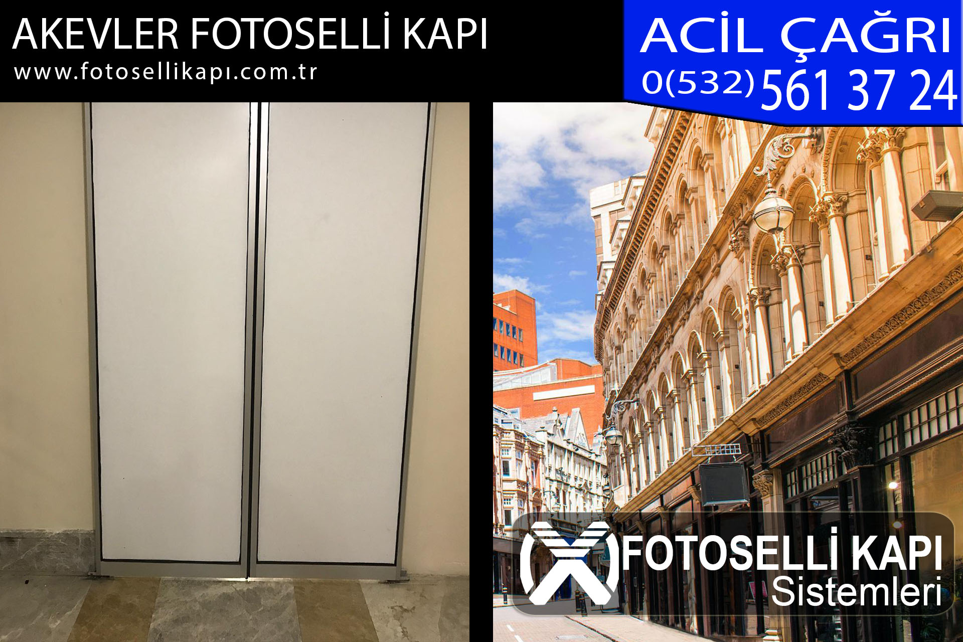 akevler fotoselli kapı