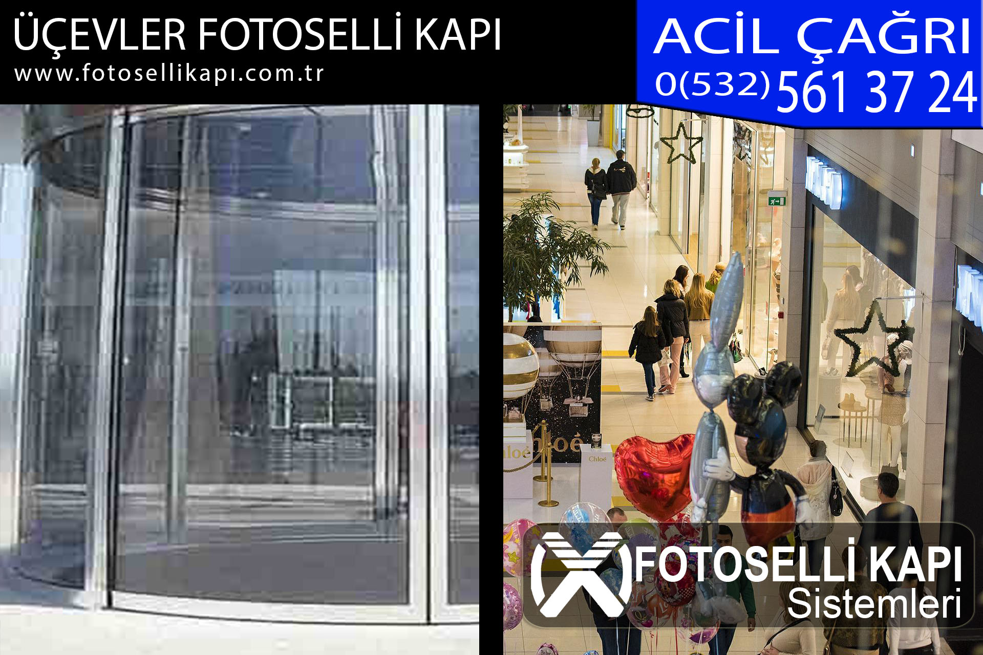 üçevler fotoselli kapı